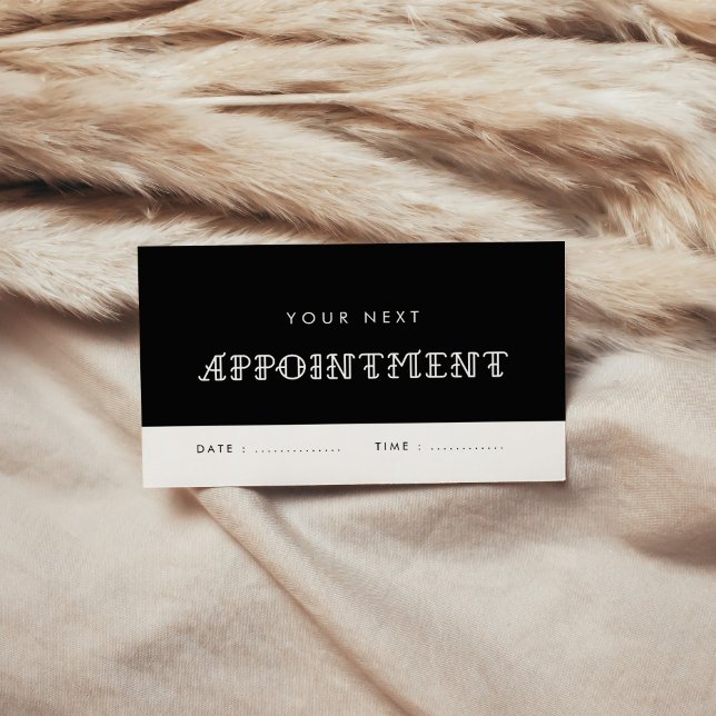 Vintage typography tattoo parlour appointment card (Creator Uploaded)