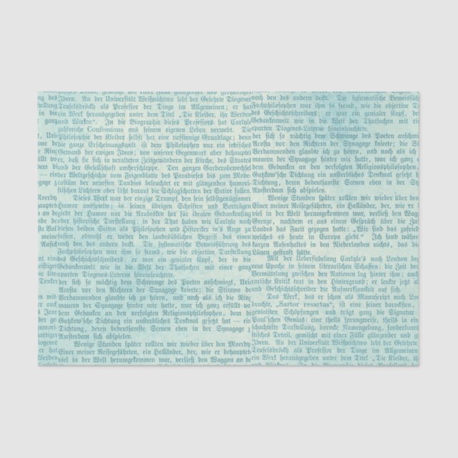 Vintage Typography Tissue Paper (Front)