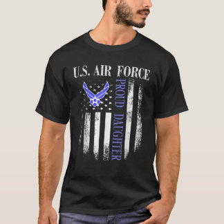 Vintage U S Air Force Proud Daughter With American T-Shirt