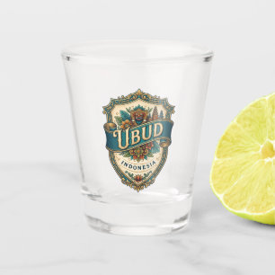 Vintage Ubud Bali Indonesia Indonesia Shot Glass