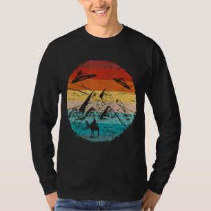 Vintage  Ufo Ancient Egyptian Pyramids Egypt Alien T-Shirt