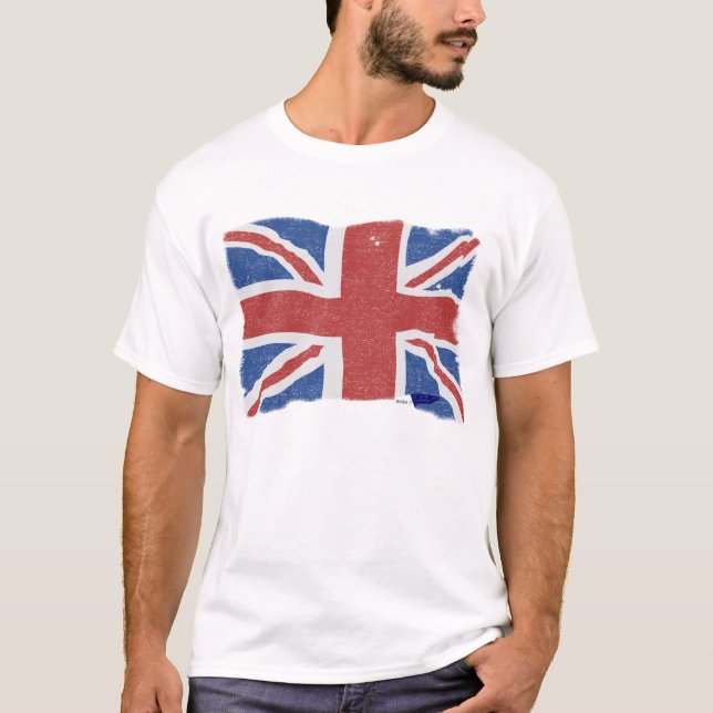Vintage UK 2 Flag T-Shirt (Front)