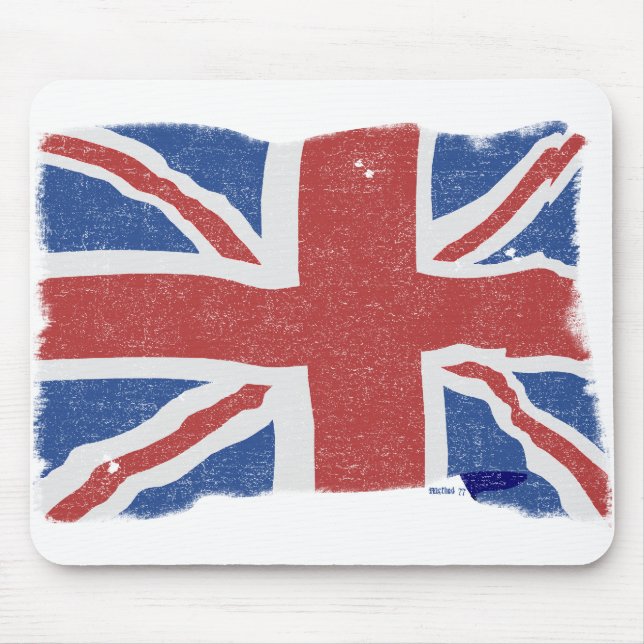 Vintage UK Flag 2 Mousepad (Front)