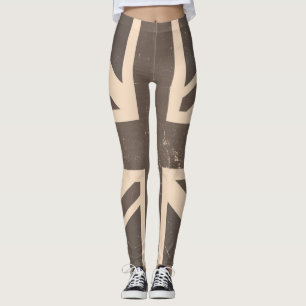 Vintage UK Flag #4 Leggings