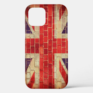 Vintage UK flag on a brick wall Case-Mate iPhone C 12 Case