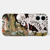 Vintage Ukiyo-e Kuniyoshi Skeleton Spectre Art