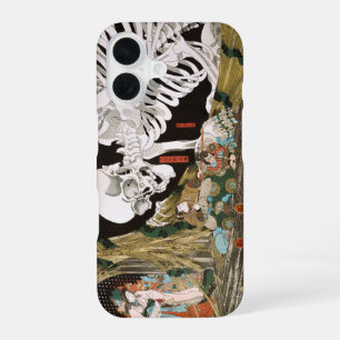 Vintage Ukiyo-e Kuniyoshi Skeleton Spectre Art iPhone 16 Case