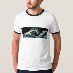 Vintage Ukiyo e Surfing Zen Meditation Shirt