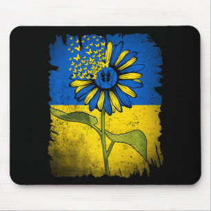 Vintage Ukraine Sunflower Butterfly Ukraine Ukrain Mouse Mat