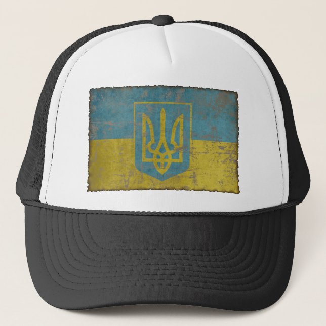 Vintage Ukraine Trucker Hat (Front)