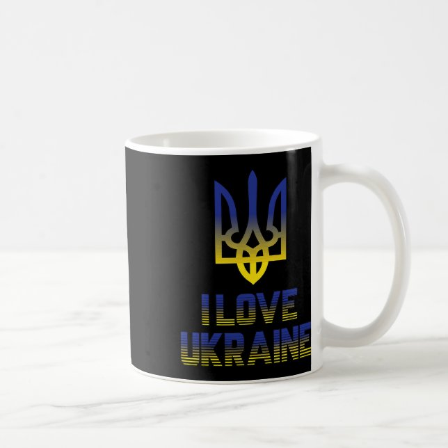 Vintage Ukraine Ukrainian Flag Pride 4  Coffee Mug (Right)