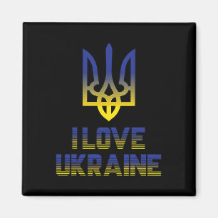 Vintage Ukraine Ukrainian Flag Pride 5 Magnet