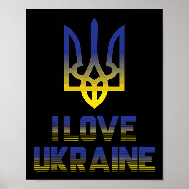 Vintage Ukraine Ukrainian Flag Pride 5  Poster (Front)