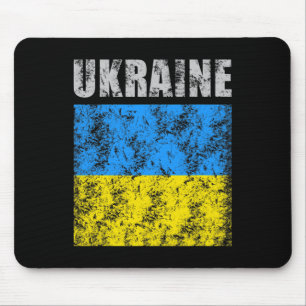 Vintage Ukraine Ukrainian Flag Pride 9 Mouse Mat