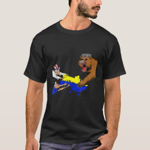 Vintage Ukraine Ukrainian Flag Pride Gift T-Shirt