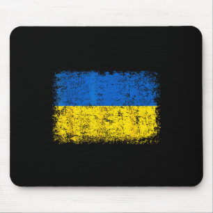 Vintage Ukraine Ukrainian Flag Pride Gifts Mouse Mat
