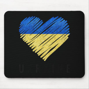Vintage Ukraine Ukrainian Flag Pride  Mouse Mat