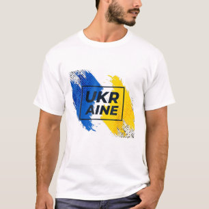 Vintage Ukraine Ukrainian Flag Pride T-Shirt
