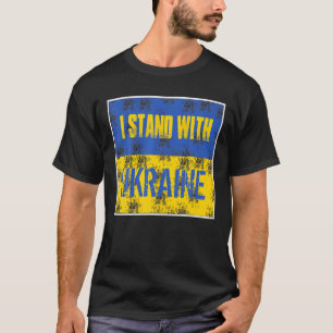 Vintage Ukraine Ukrainian Flag Pride T-Shirt