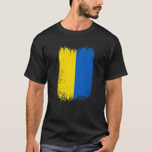 Vintage Ukraine Ukrainian National Flag Patriotic T-Shirt
