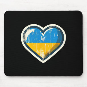 Vintage Ukrainian Bynner Fan Ukraine Flag Retro Cu Mouse Mat