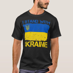 Vintage Ukrainian Flag I Stand With Ukraine Men (o T-Shirt