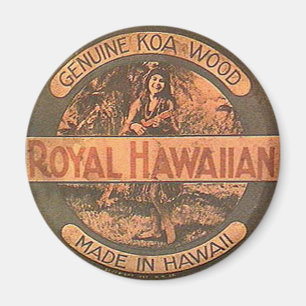 Vintage Ukulele Label Magnet