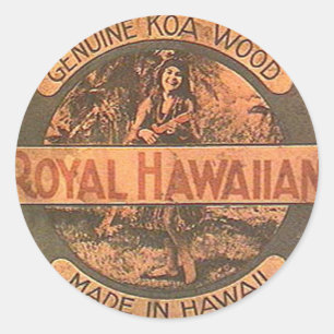 Vintage Ukulele Lablel Sticker