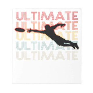 Vintage Ultimate Frisbee Sport Retro Notepad