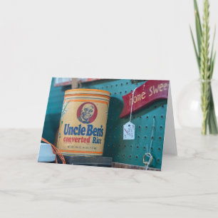 Vintage Uncle Ben’s Converted Rice Tin Card