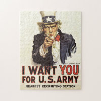 Vintage Uncle Sam I Want You WWI Propaganda USA