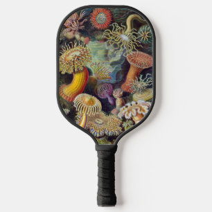Vintage Underwater Sea Anemones by Ernst Haeckel Pickleball Paddle