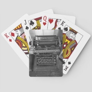 Vintage Underwood Typewriter Playing Cards