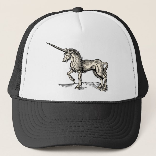 Vintage Unicorn Trucker Hat (Front)