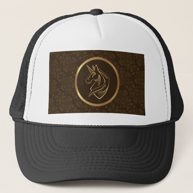 Vintage Unicorn Trucker Hat (Front)