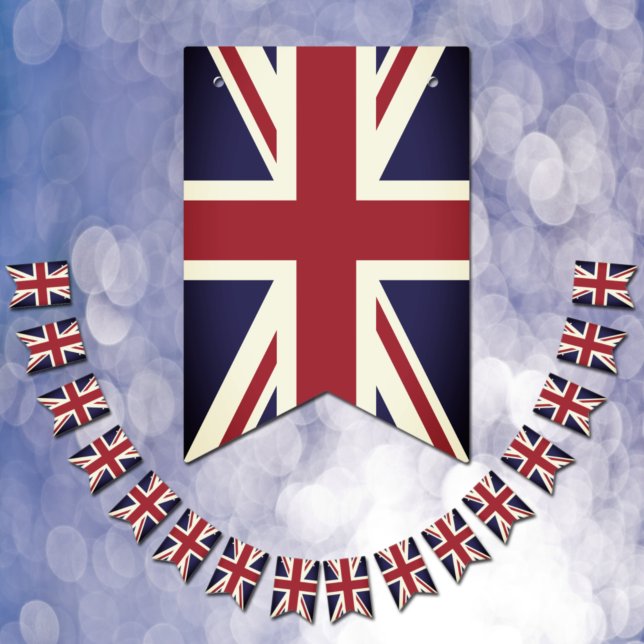 Vintage Union Jack, British Flag bunting UK banner (Creator Uploaded)