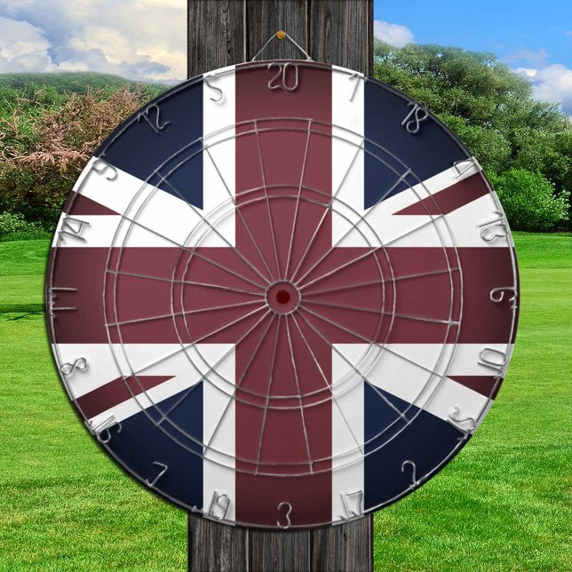 Vintage Union Jack Dartboard, UK, British Flag Dartboard (Creator Uploaded)