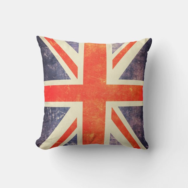 Vintage Union Jack flag Cushion (Front)