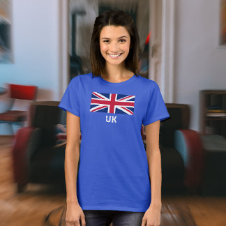 Vintage Union Jack Flag (White "UK" Text) Women's T-Shirt