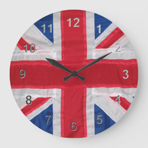 Vintage Union Jack Large Clock