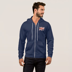 Vintage Union jack U.K. flag distressed design Hoodie