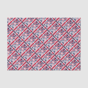 Vintage Union Jack UK Flag with London Decoration Tissue Paper