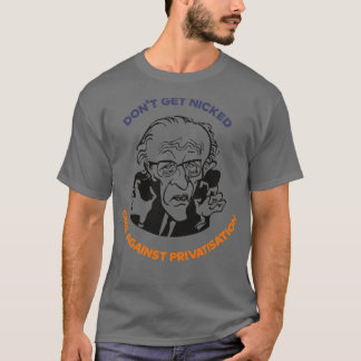 Vintage Union Worker GMB Against Privatisation T-Shirt