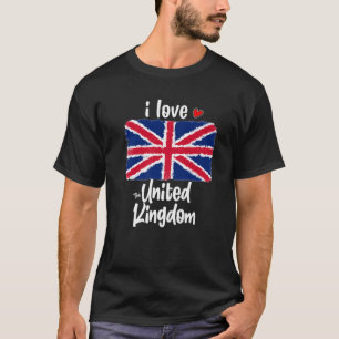 Vintage United Kingdom Flag For Men Women Kids Sup T-Shirt