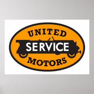 Vintage United Motors Service sign
