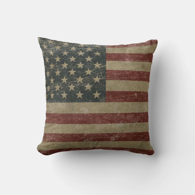 Vintage United States Flag Cushion (Front)