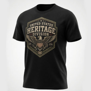 Vintage United States Heritage Division Military T-Shirt