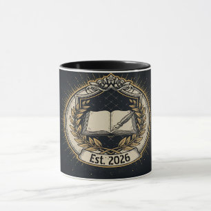 Vintage University Seal Bookplate Coffee Mug