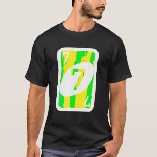 Vintage Uno Lover 7 Cards Costume Halloween Matchi T-Shirt