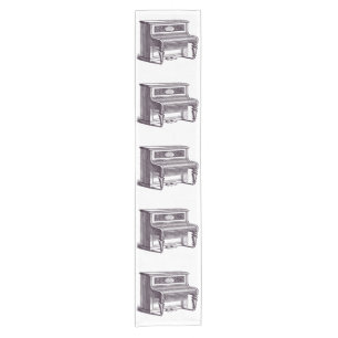 Vintage Upright Piano Short Table Runner